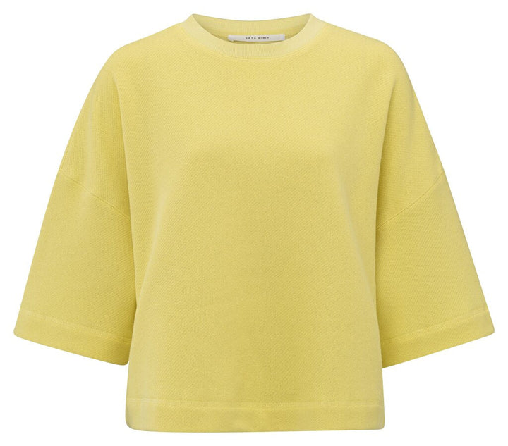 YAYA - Trui Sweatshirt Relaxed Lemon Grass Yellow - Luxedy