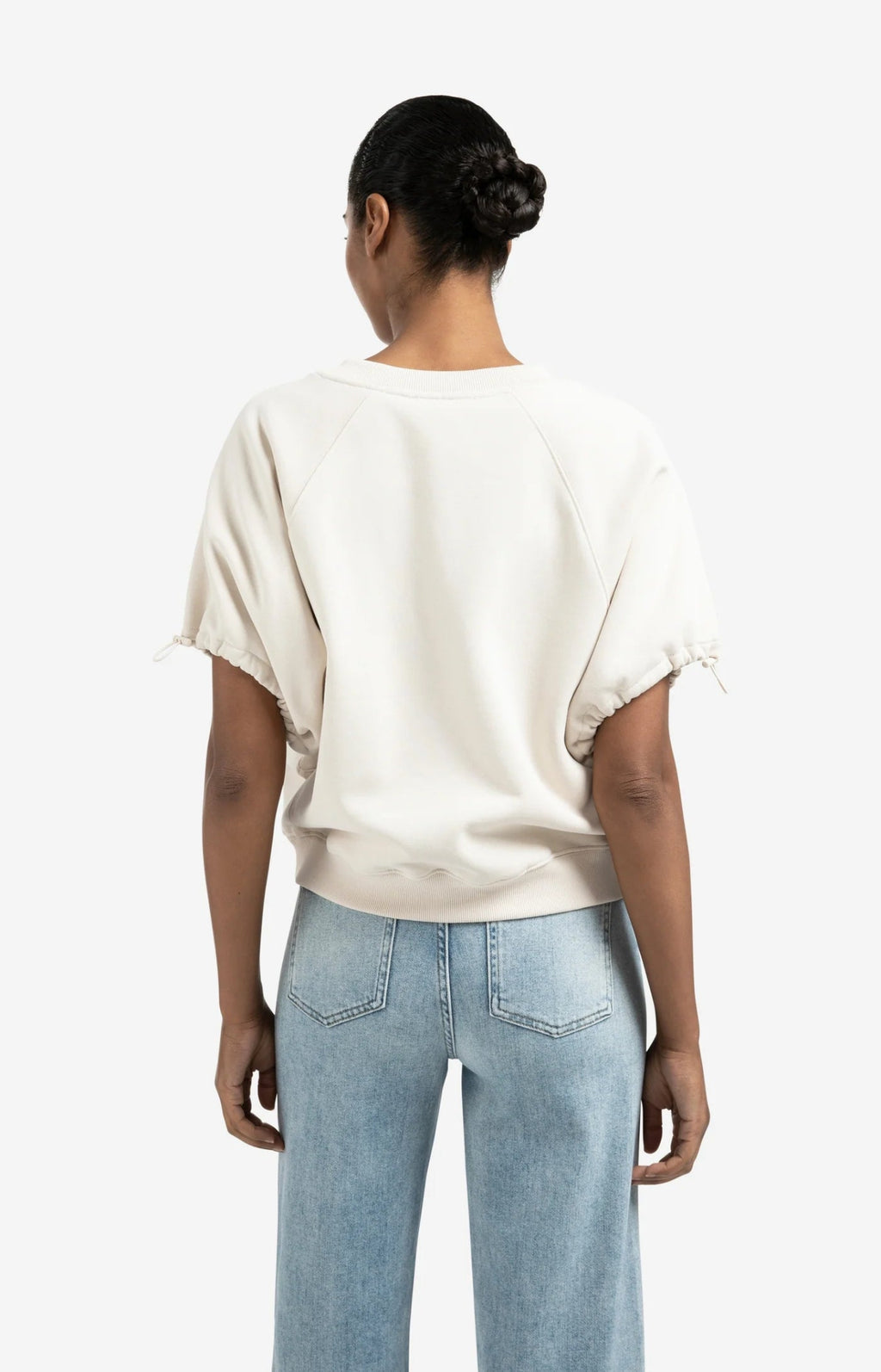 YAYA - Trui V - Neck Sweater Chalk White - Luxedy