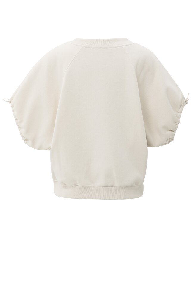 YAYA - Trui V - Neck Sweater Chalk White - Luxedy