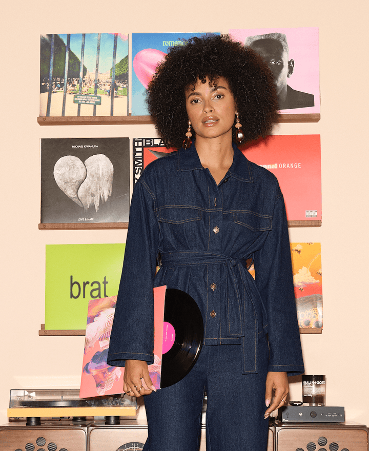 Ydence - Blouse Amina Dark Denim - Luxedy