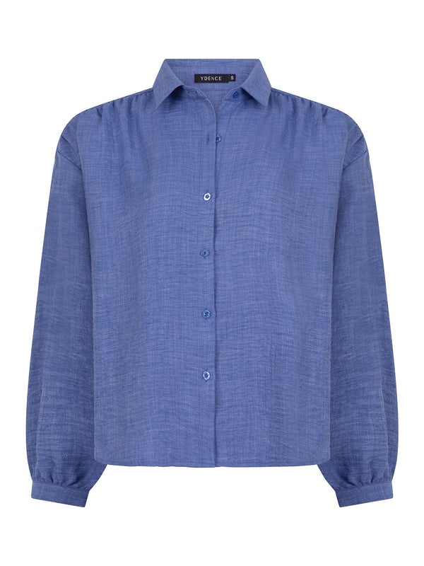Ydence - Blouse Fenna Denim Blue - Luxedy