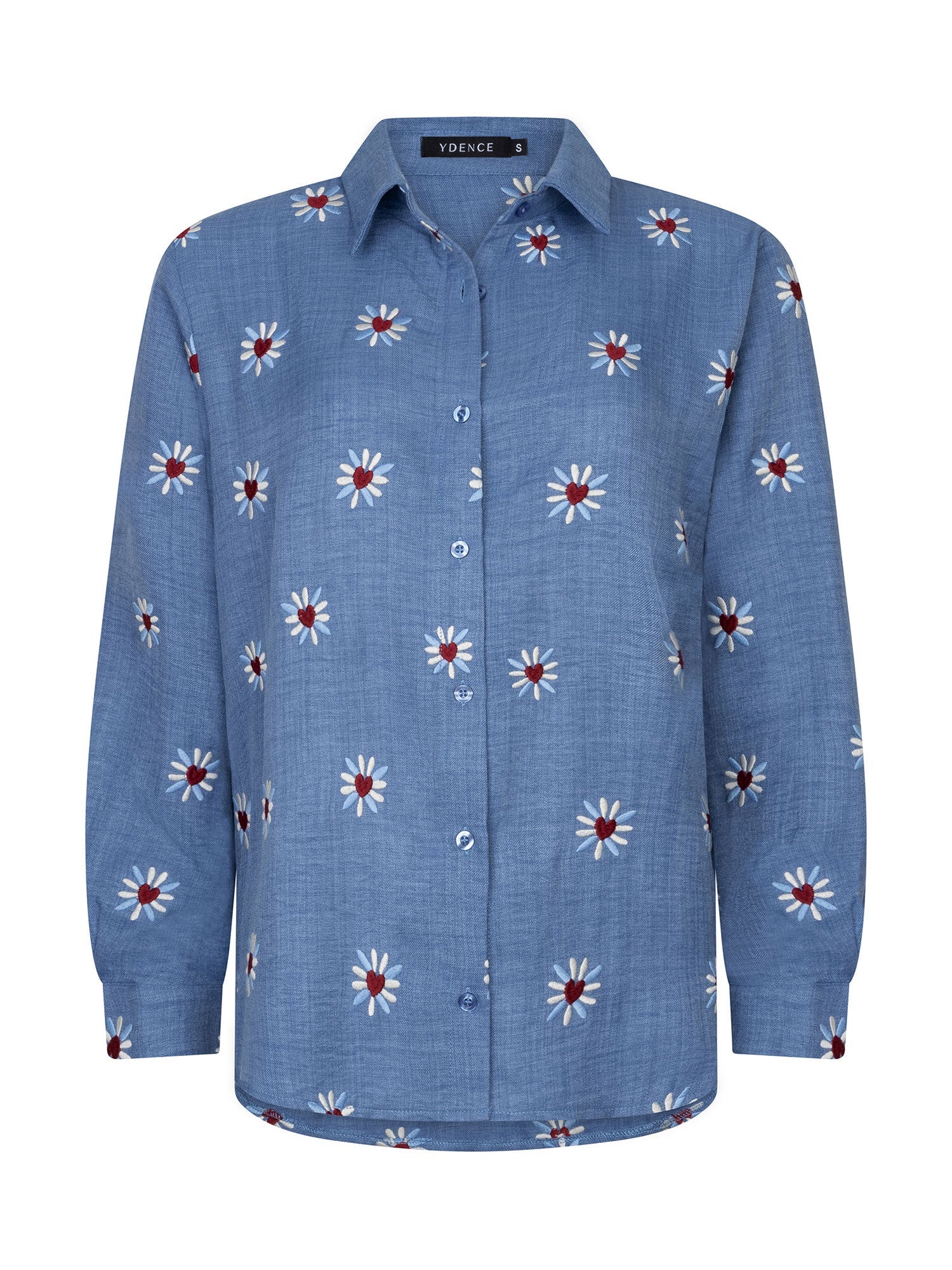 Ydence - Blouse Gabia Denim Blue - Luxedy