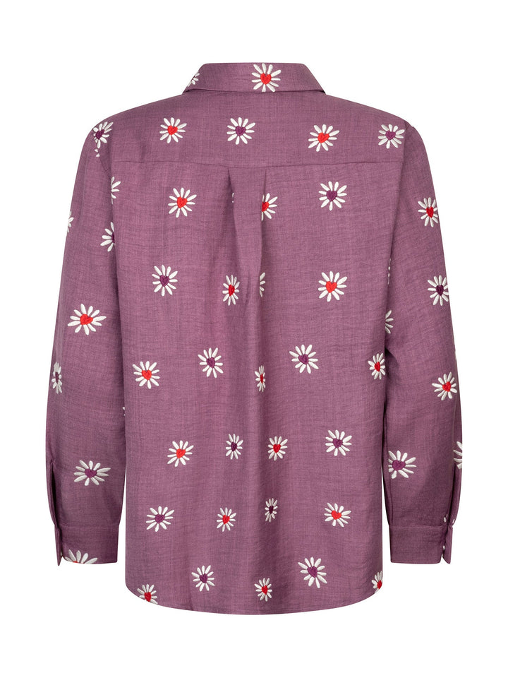 Ydence - Blouse Gabia Mauve - Luxedy
