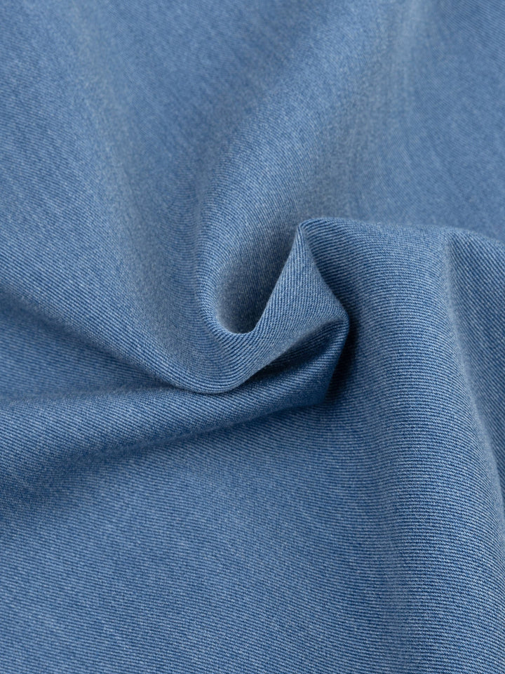 Ydence - Blouse Kess Denim Blue Burgundy - Luxedy
