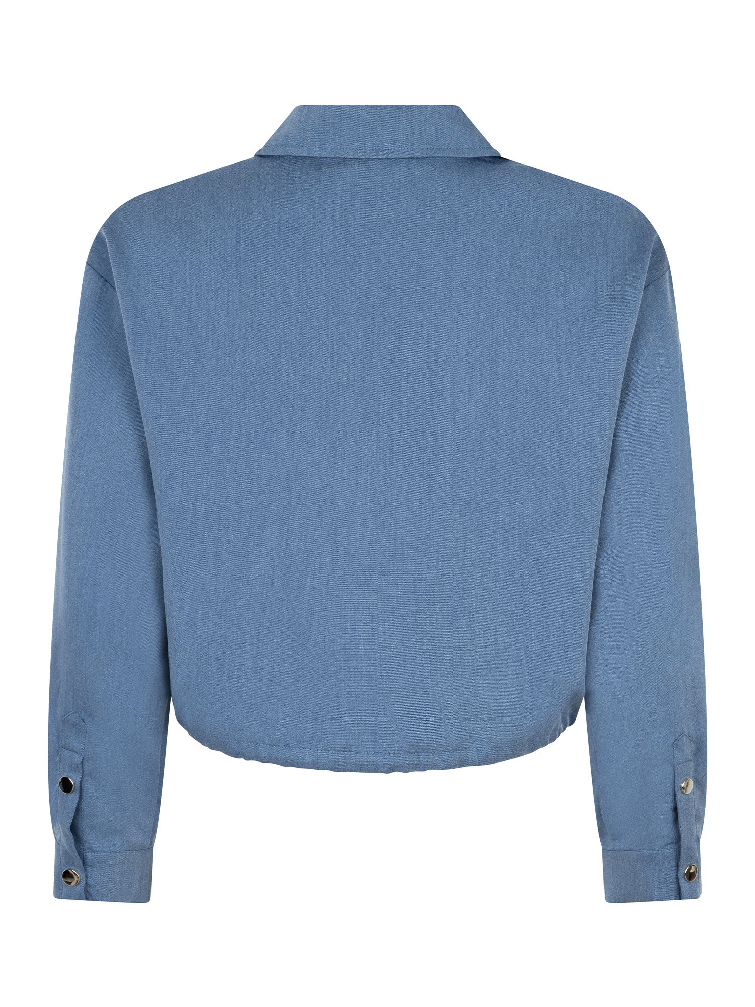 Ydence - Blouse Kess Denim Blue Burgundy - Luxedy