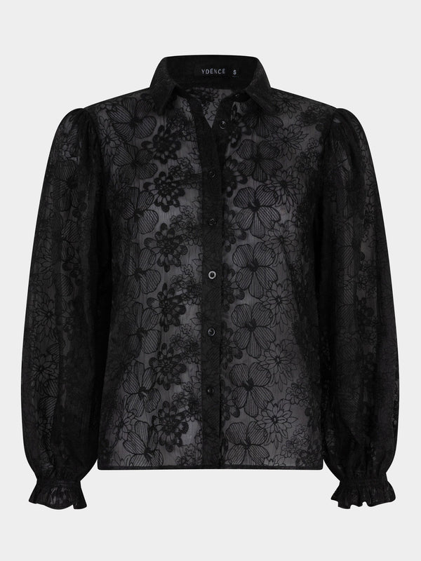 Ydence - Blouse Maura Black - Luxedy