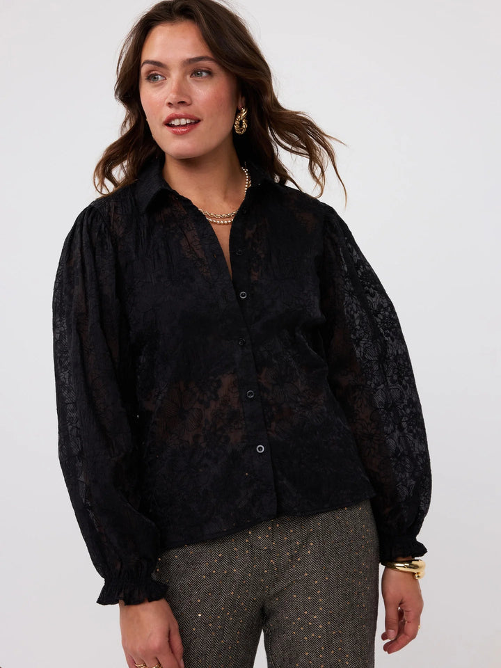 Ydence - Blouse Maura Black - Luxedy