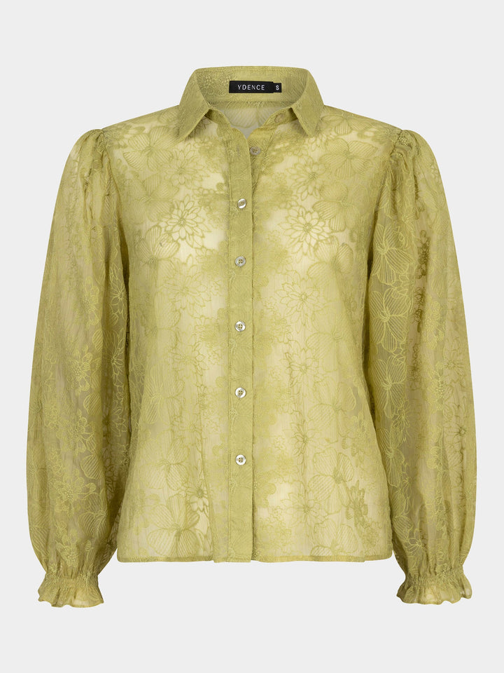Ydence - Blouse Maura Olive Green - Luxedy