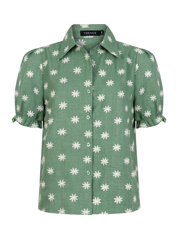 Ydence - Blouse Vivienne Green - Luxedy