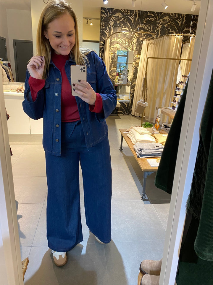 Ydence - Broek Gracie Dark Denim - Luxedy