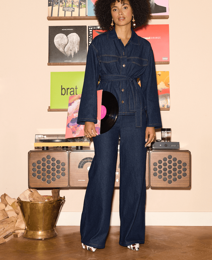 Ydence - Broek Gracie Dark Denim - Luxedy