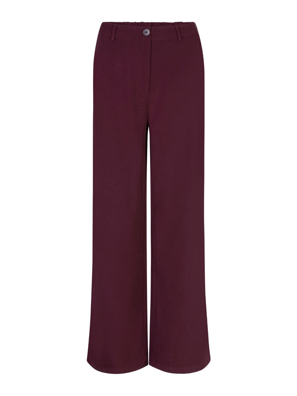 Ydence - Broek Solange Burgundy - Luxedy