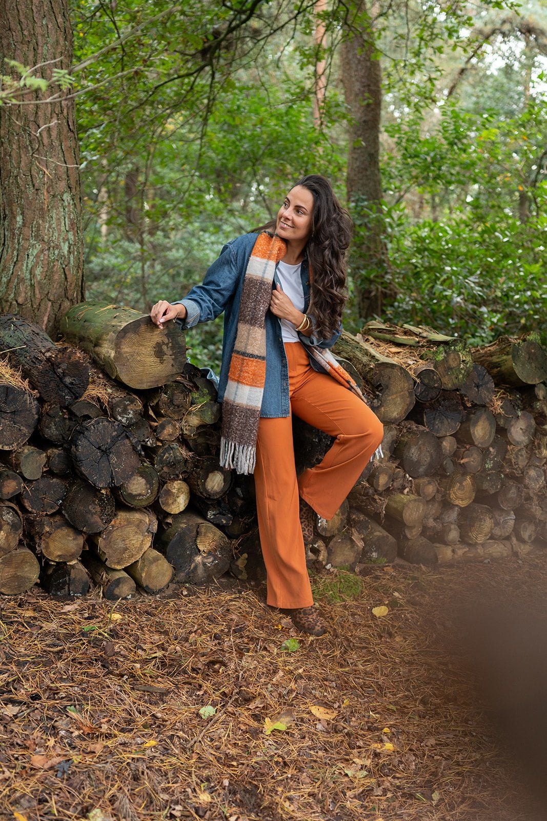 Ydence - Broek Solange Camel - Luxedy