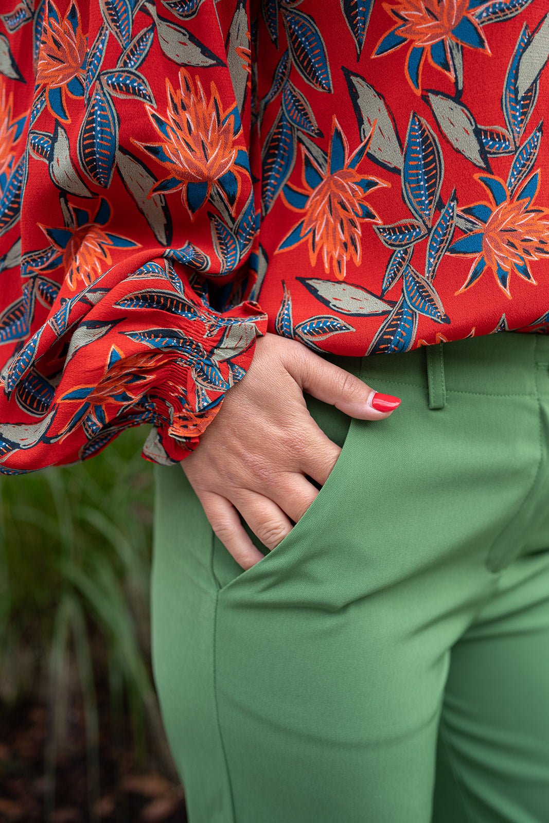 Ydence - Broek Solange Green - Luxedy