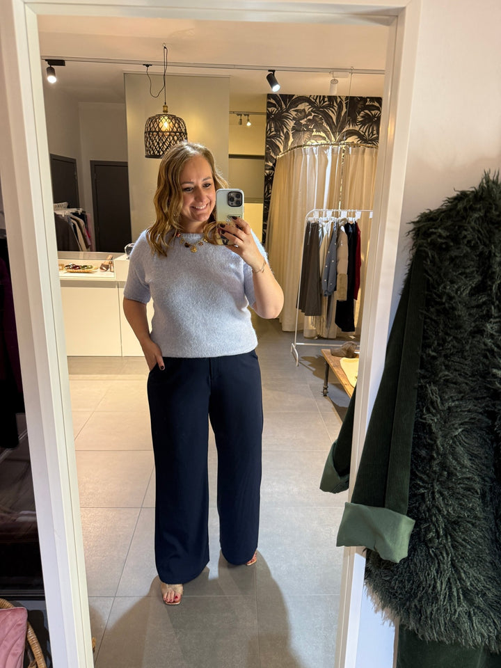 Ydence - Broek Solange Navy Blue - Luxedy