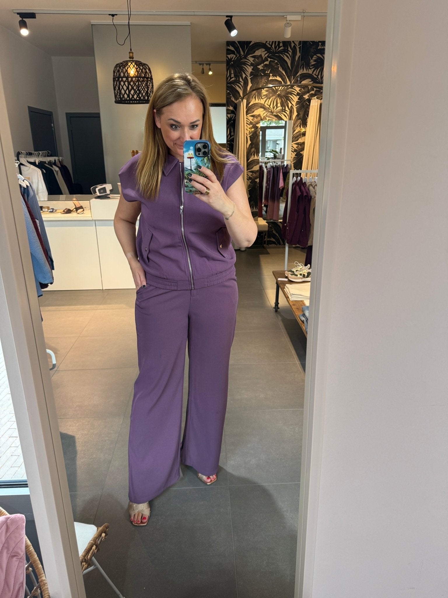 Ydence - Broek Solange Purple - Luxedy