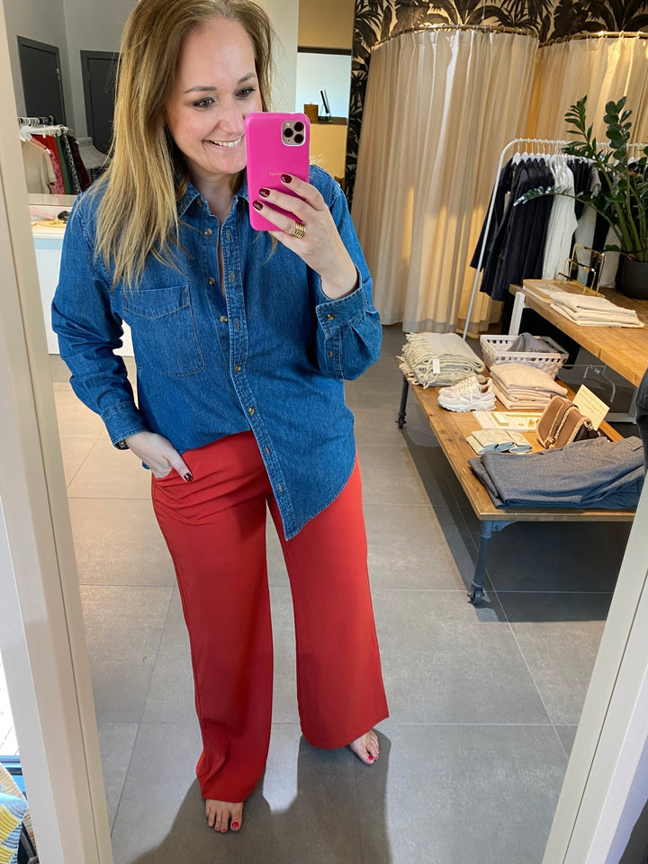 Ydence - Broek Solange Red - Luxedy
