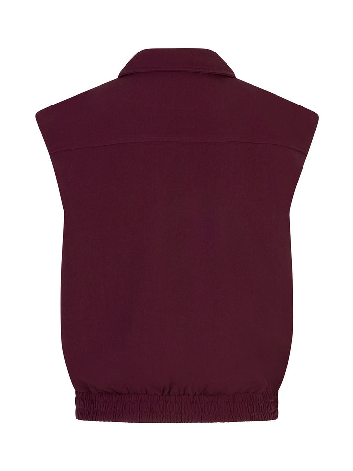 Ydence - Gilet Danielle Burgundy - Luxedy