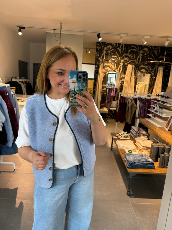 Ydence - Gilet Puck Light Blue - Luxedy