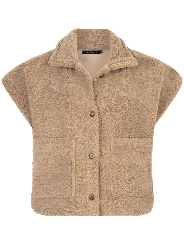 Ydence - Gilet Rejou Beige - Luxedy
