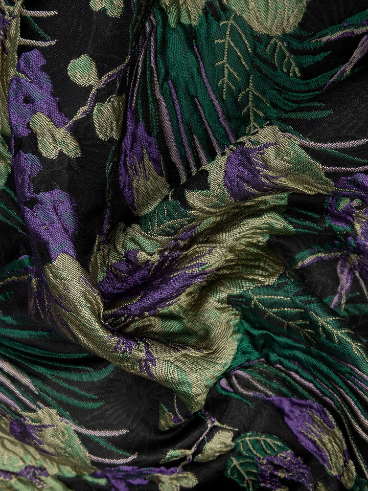 Ydence - Jurk Charlot Apple Green & Purple - Luxedy