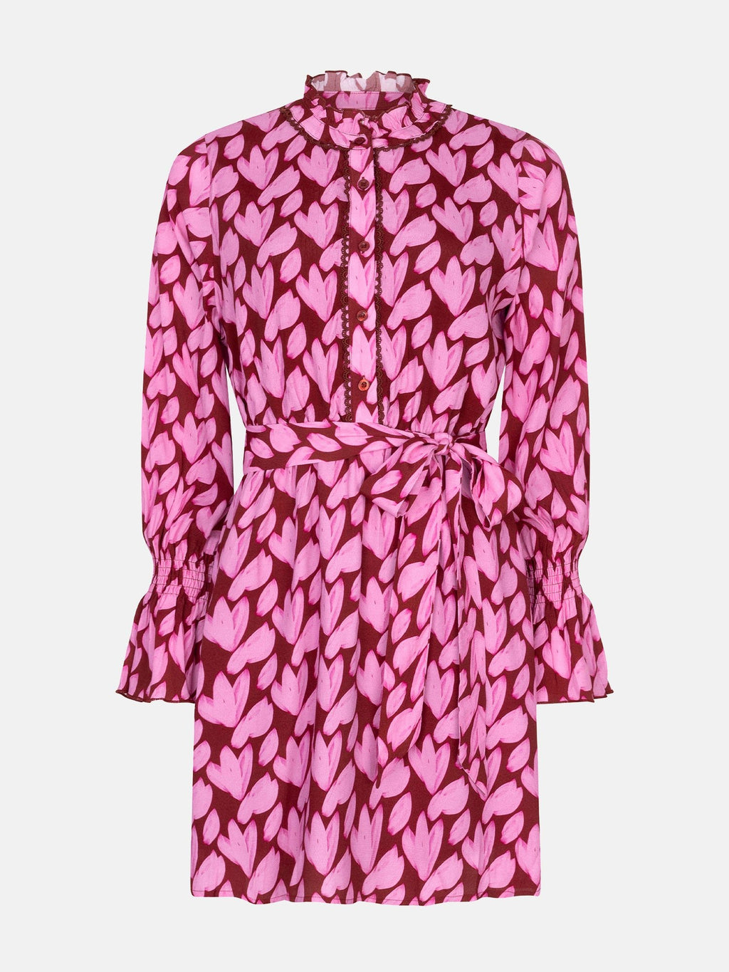 Ydence - Jurk Didi Pink Flower - Luxedy