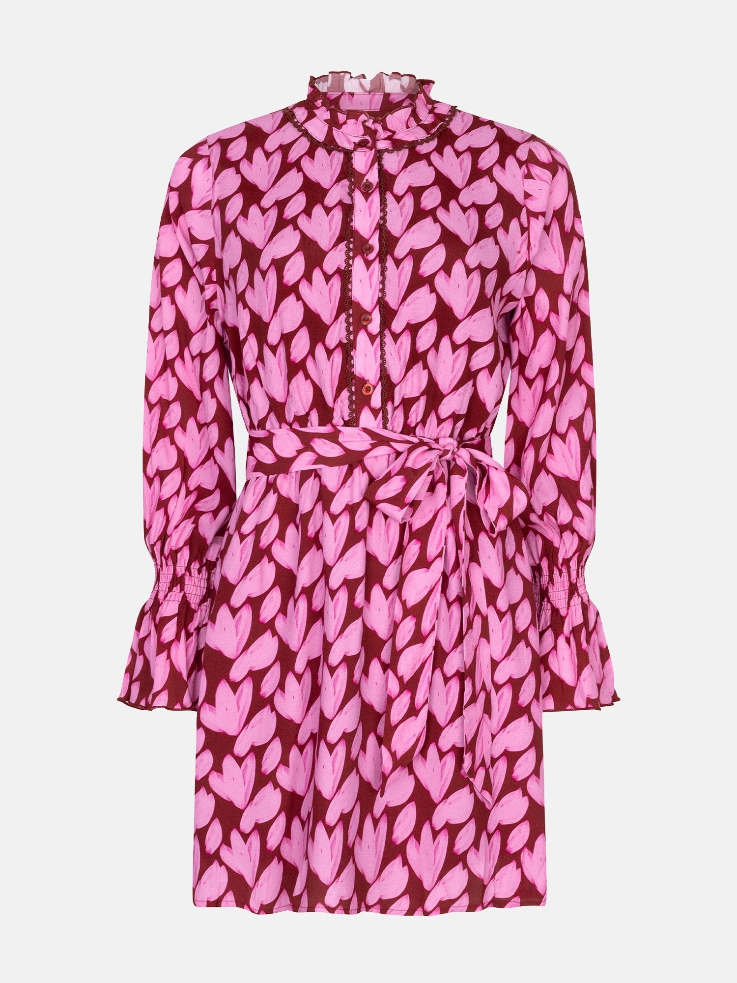 Ydence - Jurk Didi Pink Flower - Luxedy