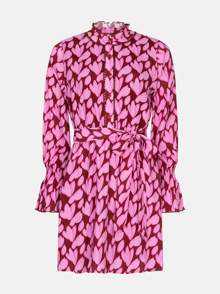 Ydence - Jurk Didi Pink Flower - Luxedy