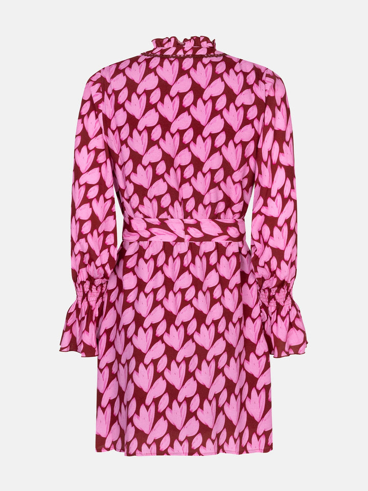 Ydence - Jurk Didi Pink Flower - Luxedy