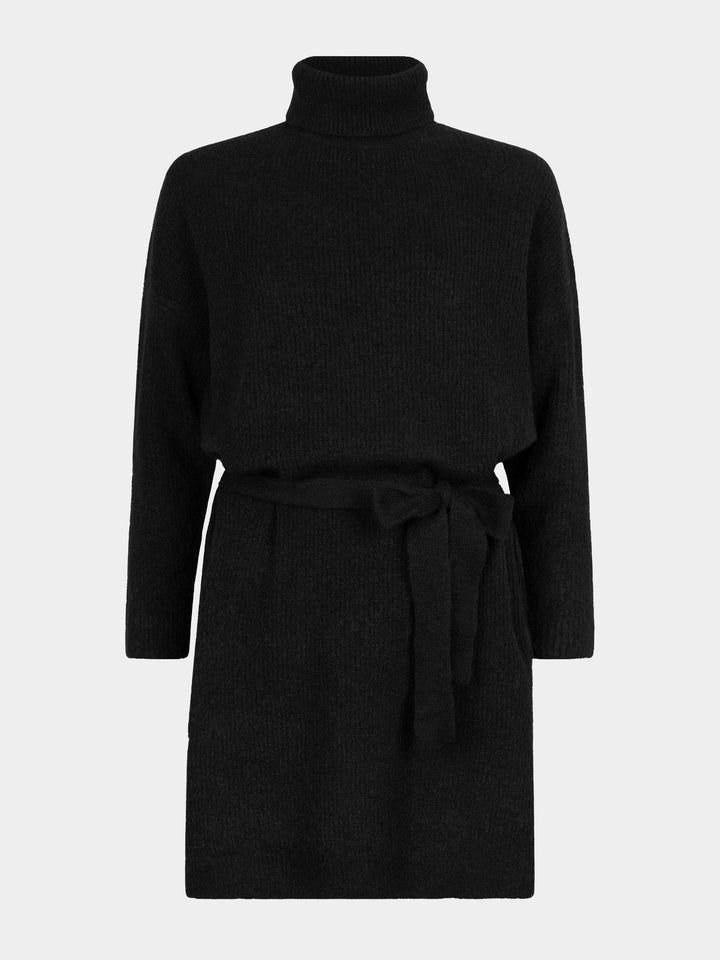 Ydence - Jurk Knitted Suzan Black - Luxedy