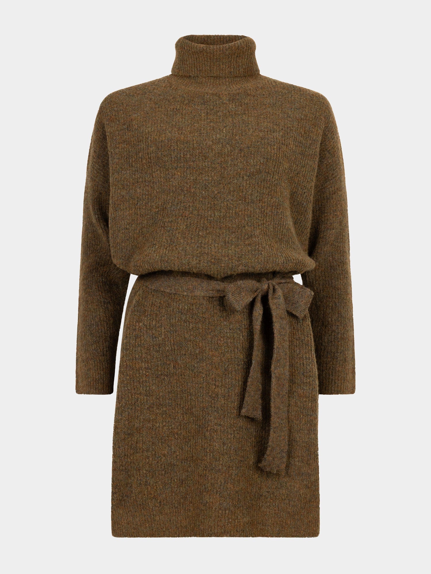 Ydence - Jurk Knitted Suzan Dark Olive - Luxedy