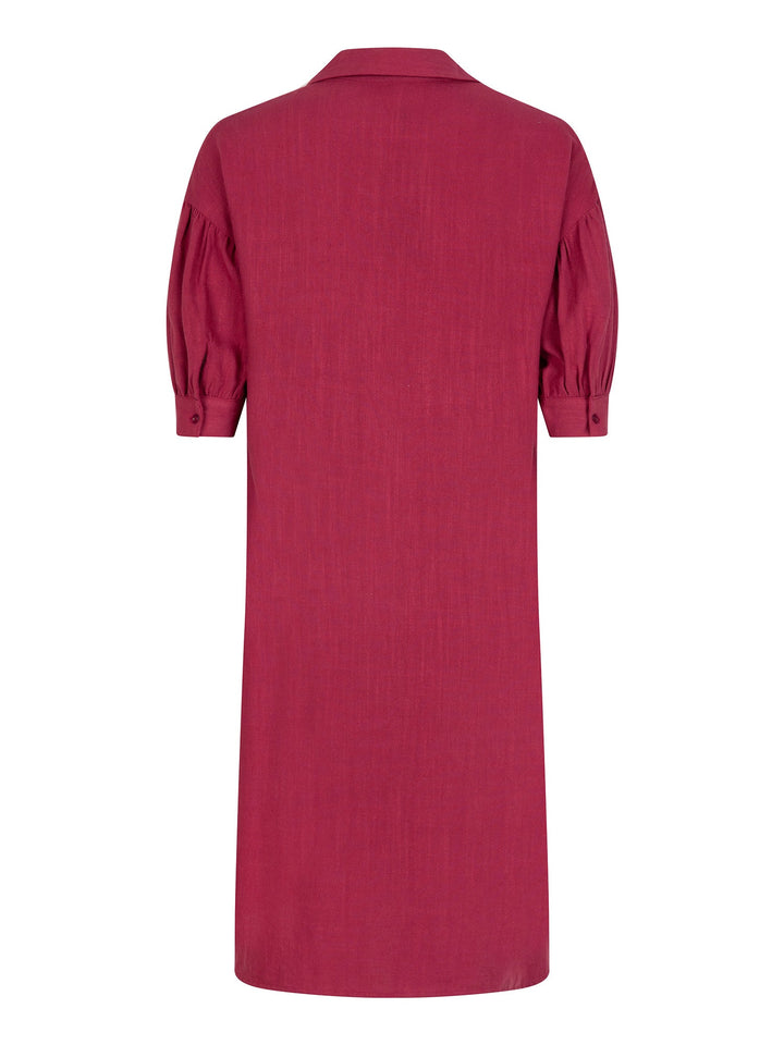 Ydence - Jurk Sienna Wine Red - Luxedy