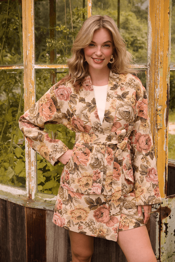 Ydence - Kimono Jas Penny Rose Print - Luxedy
