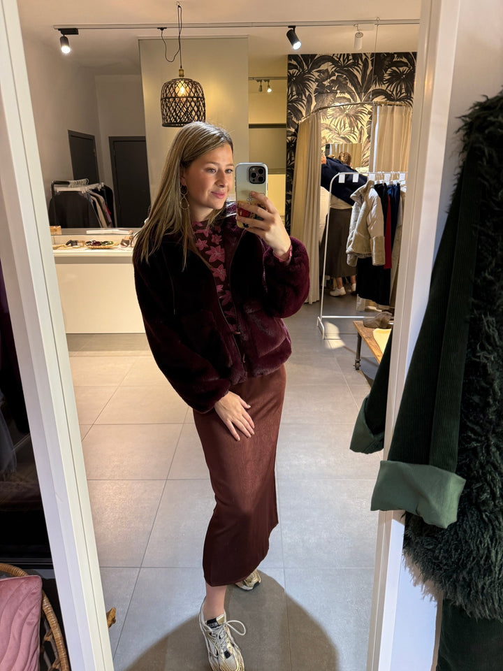 Ydence - Rok Atel Satin Brown - Luxedy