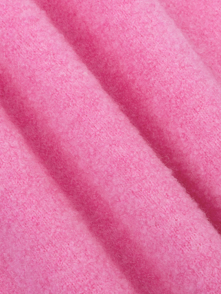 Ydence - Sweater Bunny Knitted Pink - Luxedy
