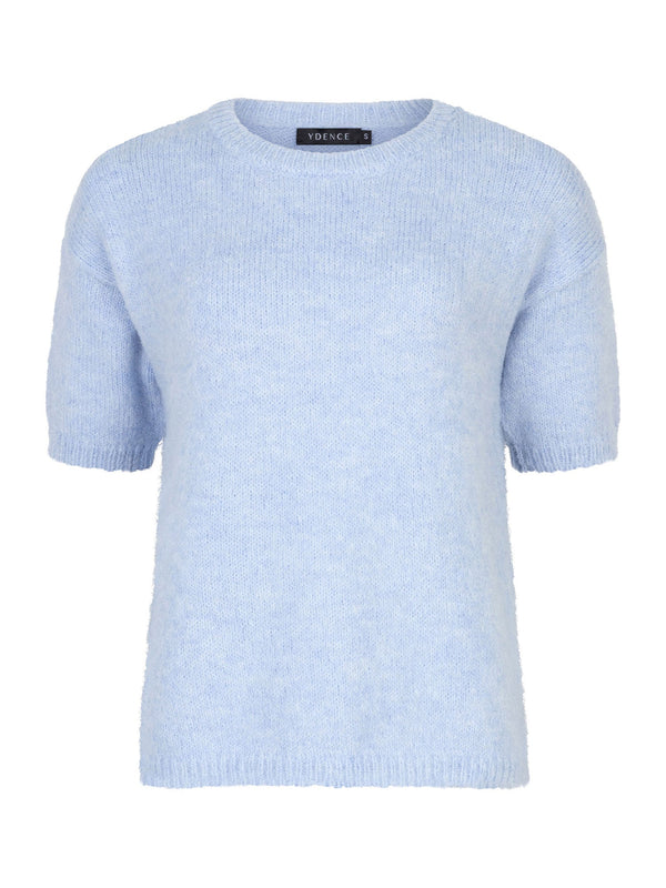 Ydence - Sweater Eddie Knitted Light Blue - Luxedy