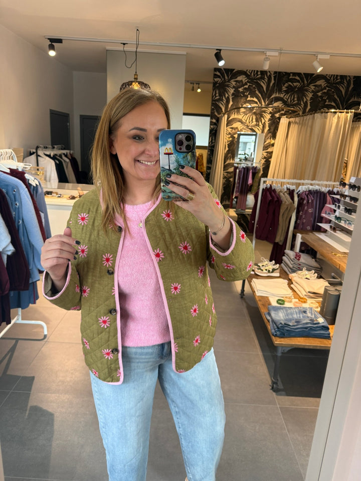 Ydence - Sweater Eddie Knitted Pink - Luxedy