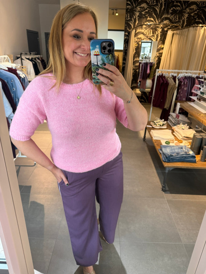 Ydence - Sweater Eddie Knitted Pink - Luxedy