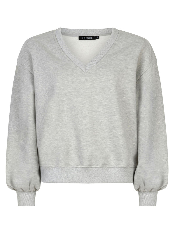 Ydence - Sweater Kyomi Grey Melange - Luxedy