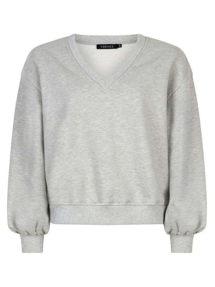Ydence - Sweater Kyomi Grey Melange - Luxedy