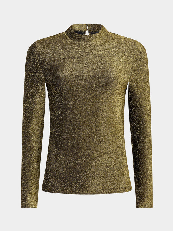 Ydence - Top Evie Black/Gold - Luxedy
