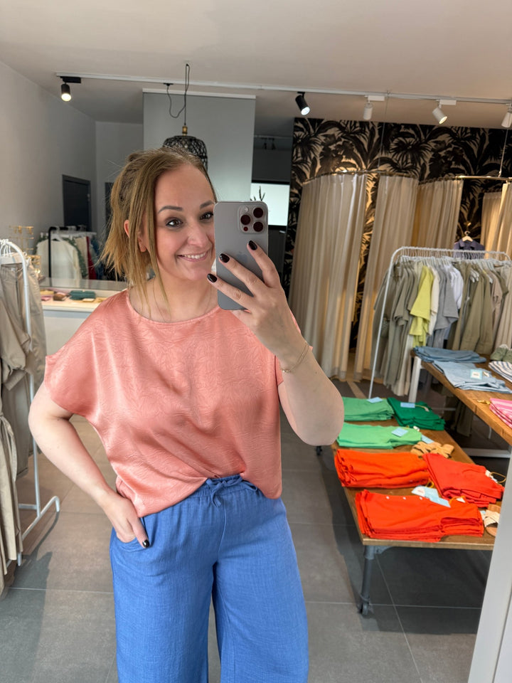 Ydence - Top Kiek Salmon Pink - Luxedy