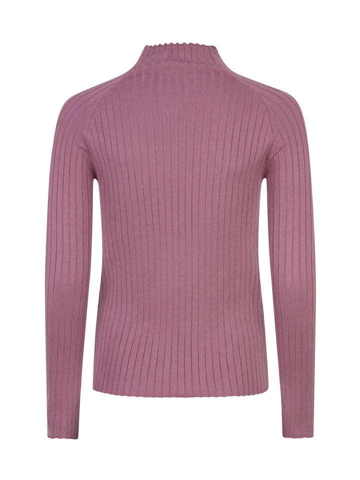 Ydence - Top Kit Knitted Mauve - Luxedy