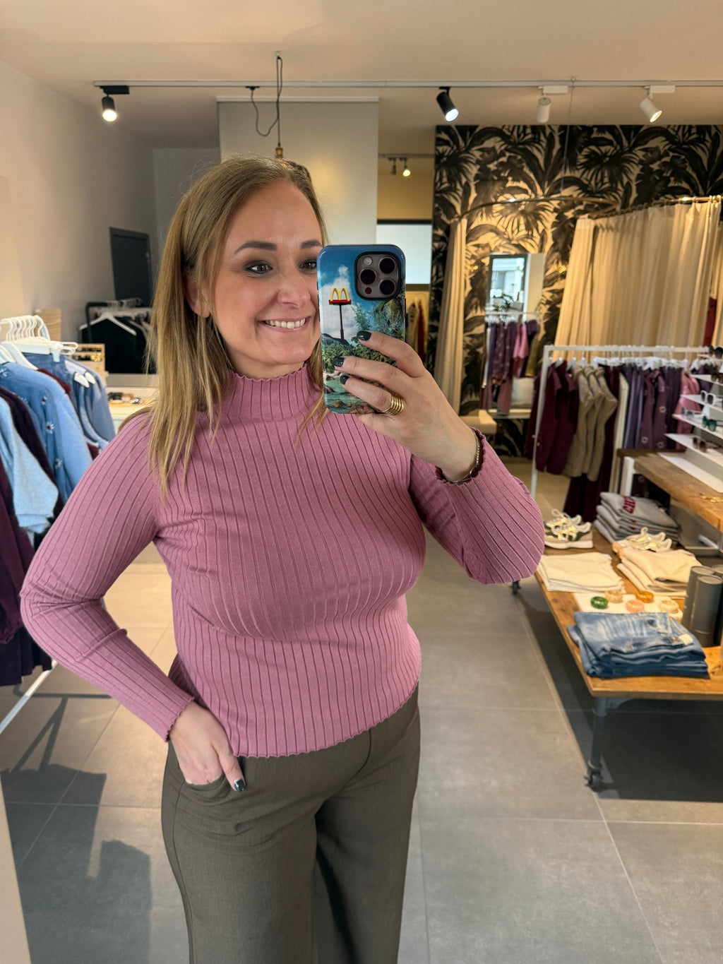 Ydence - Top Kit Knitted Mauve - Luxedy