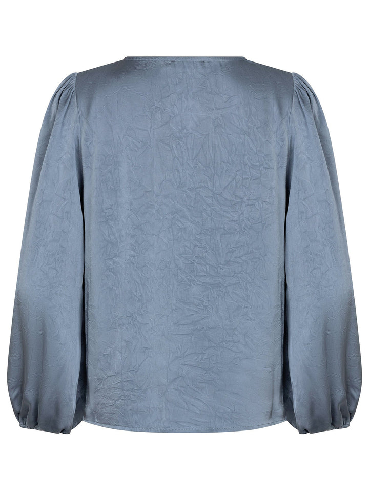 Ydence - Top Manon Satin Blue Grey - Luxedy