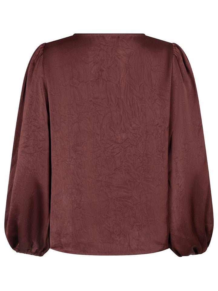 Ydence - Top Manon Satin Brown - Luxedy