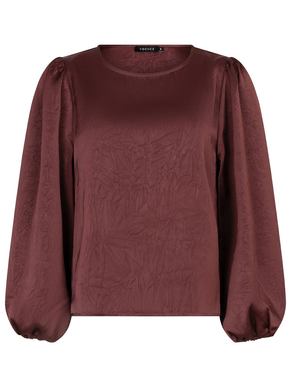 Ydence - Top Manon Satin Brown - Luxedy