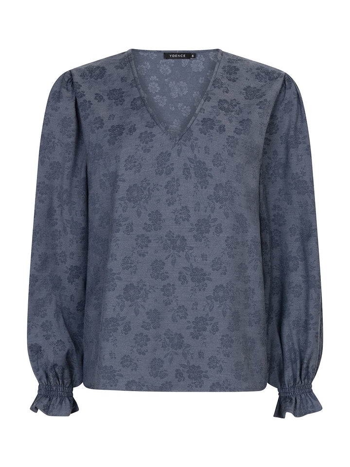 Ydence - Top Pauline Denim Flower - Luxedy