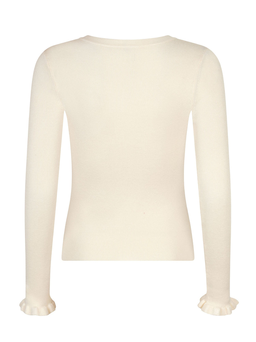 Ydence - Top Shirley Knitted Ecru - Luxedy
