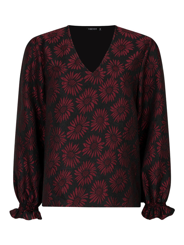 Ydence - Top Sterre Red Flower - Luxedy